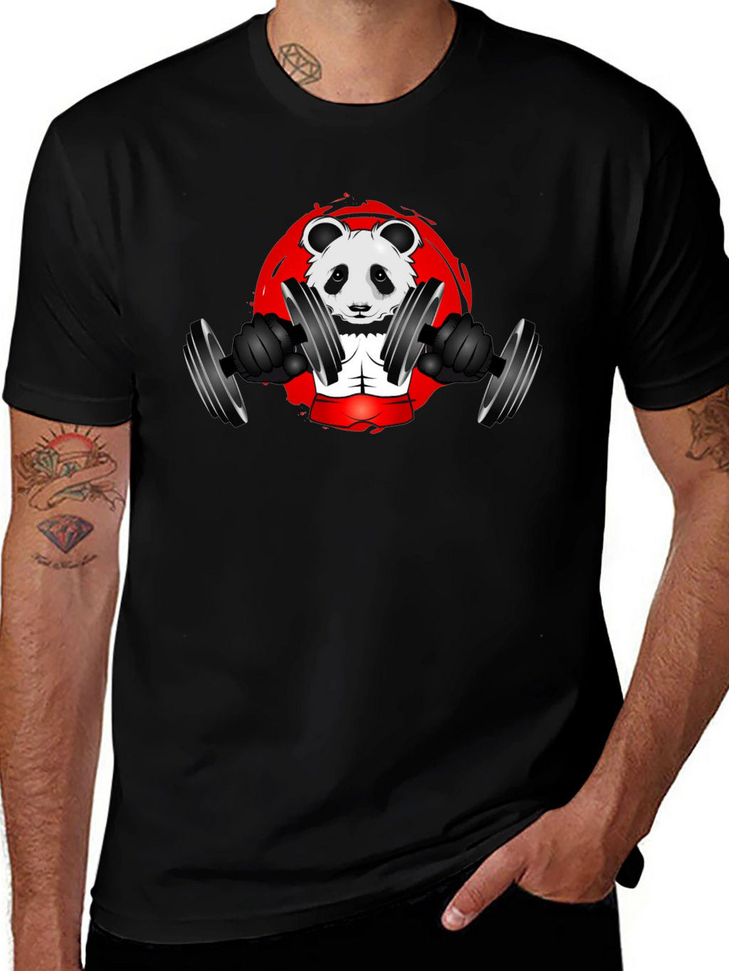 Weightlifting Panda T-Shirt - Gym Animal Tee