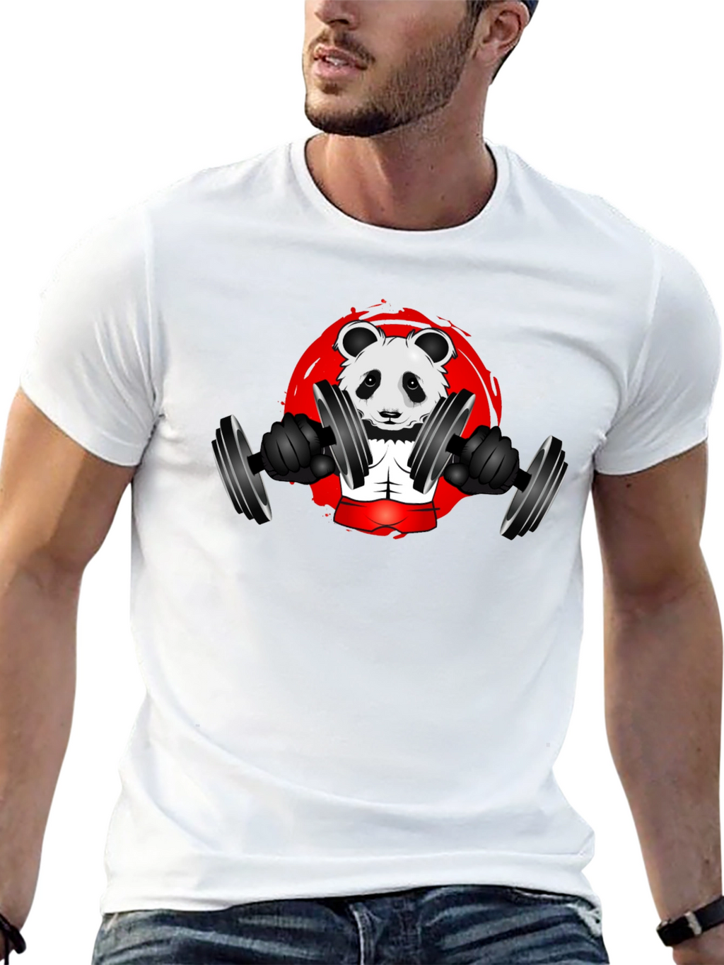 Weightlifting Panda T-Shirt - Gym Animal Tee