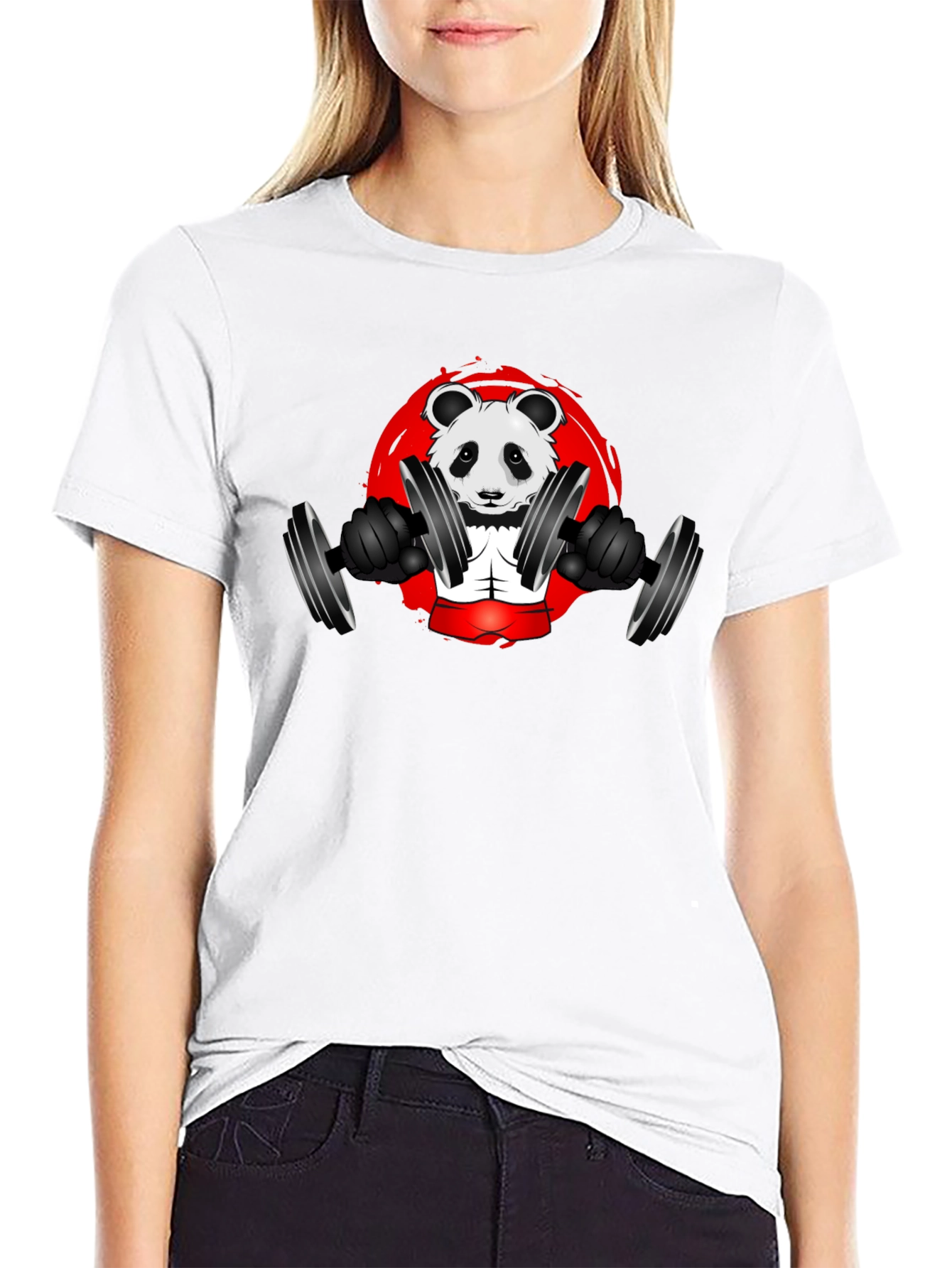 Weightlifting Panda T-Shirt - Gym Animal Tee