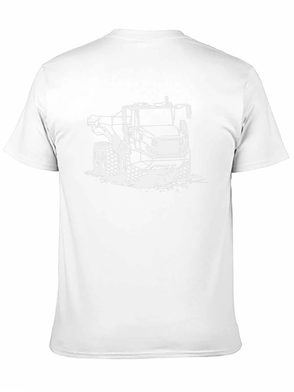 Heavy Equipment Graphic Tee - Black Cotton Blend