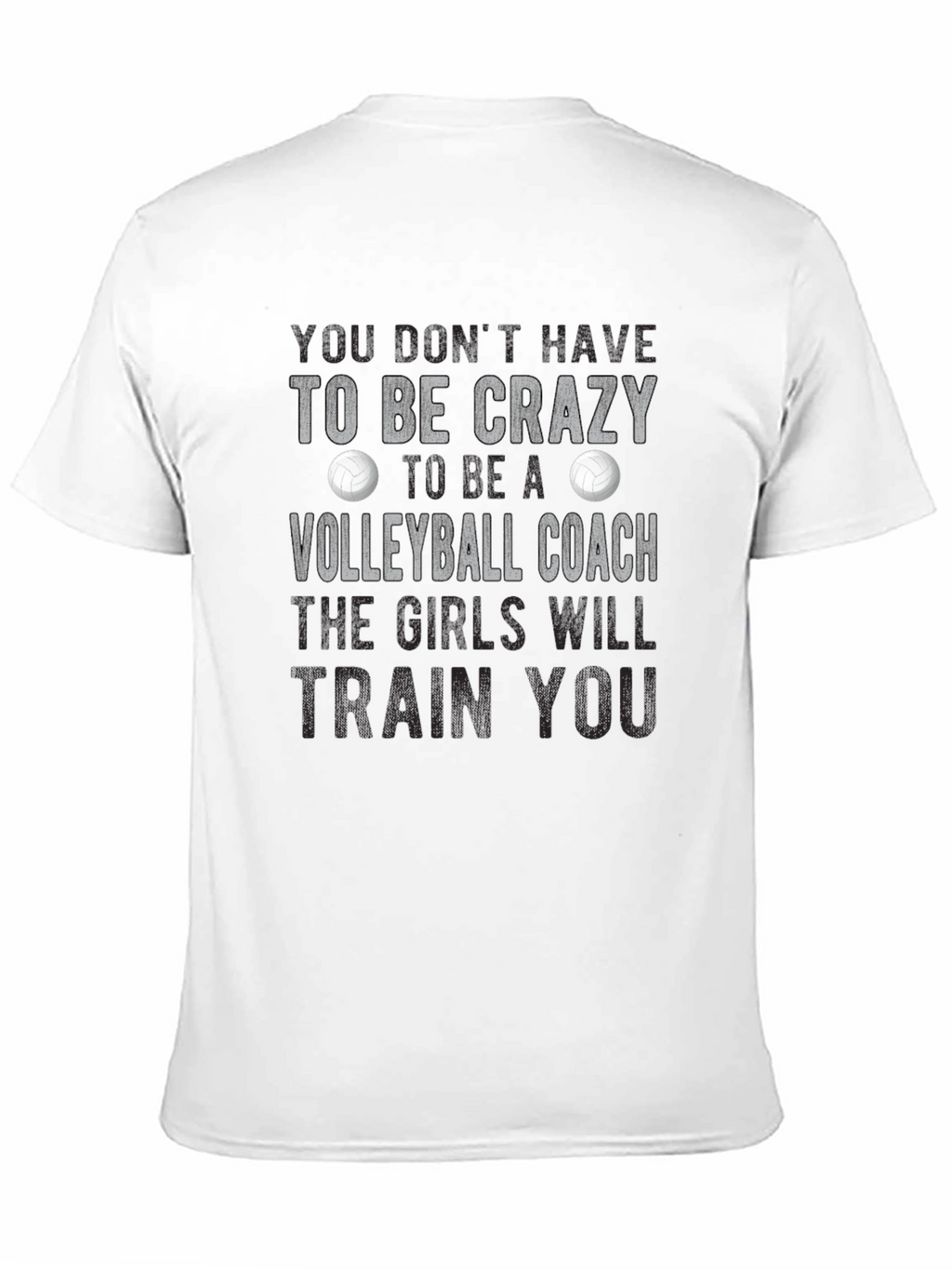 Volleyball Coach Graphic T-Shirt - Crazy Train You