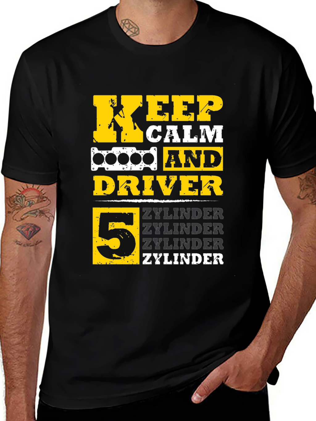 Keep Calm 5 Zylinder Driver T-Shirt