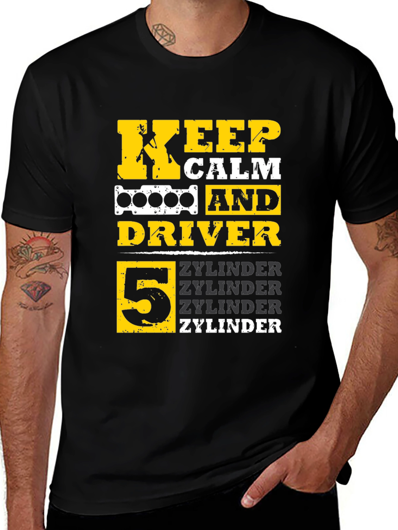 Keep Calm 5 Zylinder Driver T-Shirt