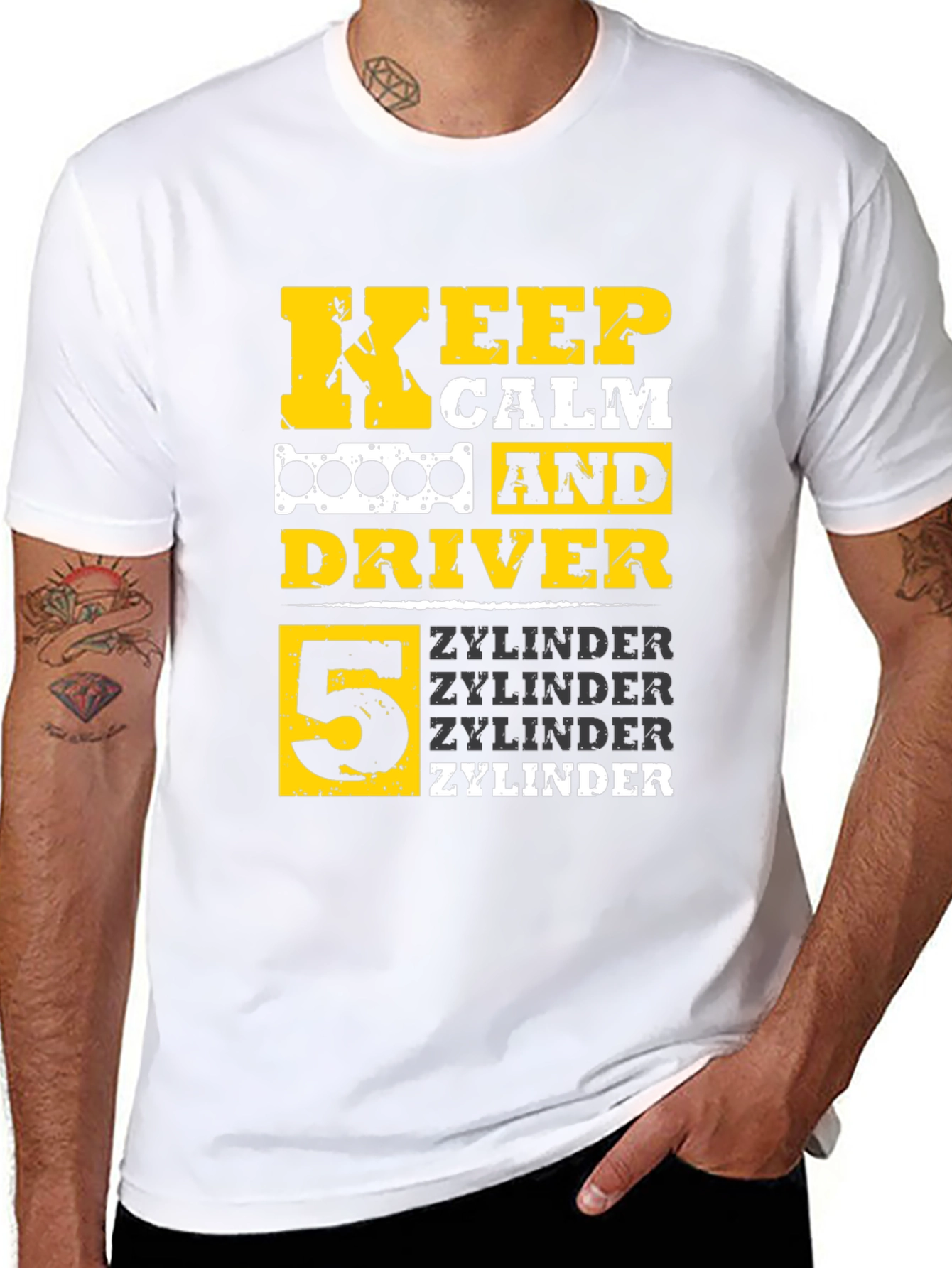 Keep Calm 5 Zylinder Driver T-Shirt