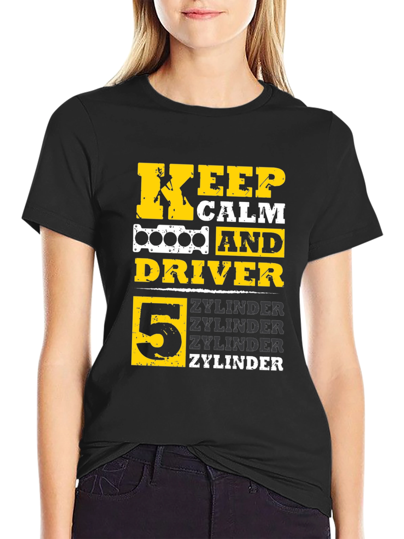 Keep Calm 5 Zylinder Driver T-Shirt