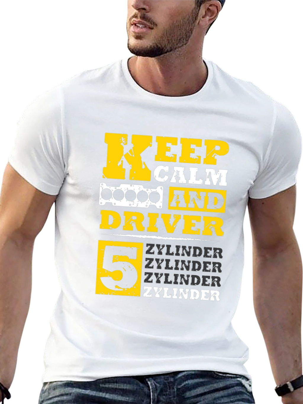 Keep Calm 5 Zylinder Driver T-Shirt