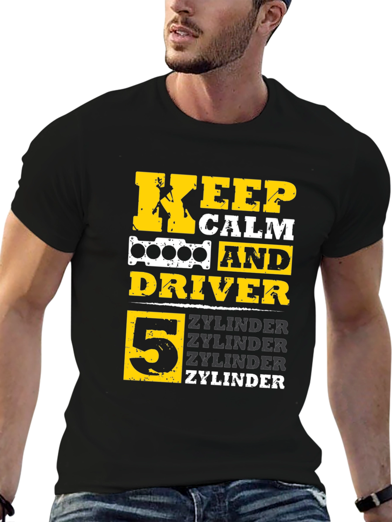 Keep Calm 5 Zylinder Driver T-Shirt