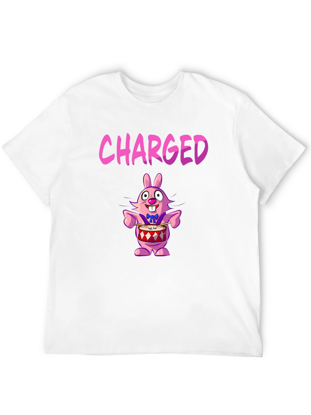 Charged Cartoon Bunny T-Shirt