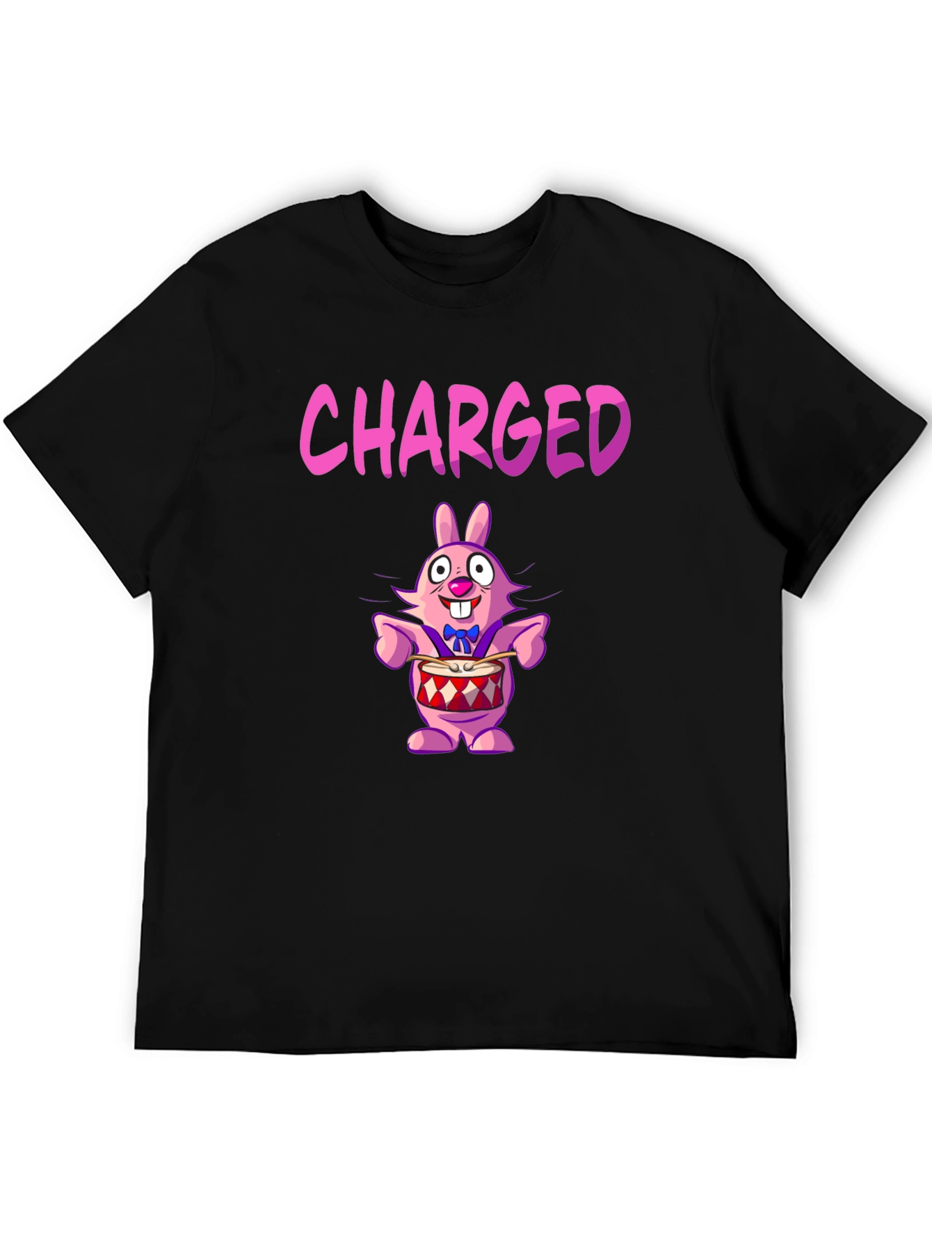 Charged Cartoon Bunny T-Shirt