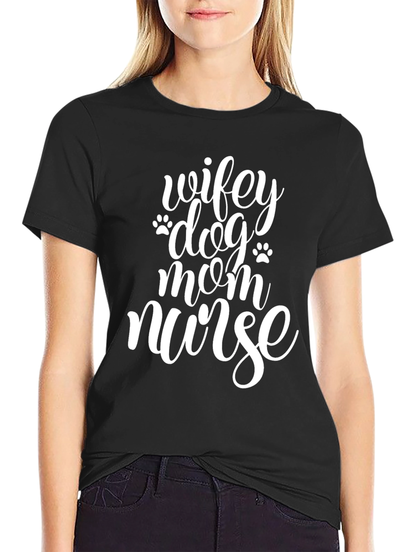 Wifey Dog Mom Nurse T-Shirt