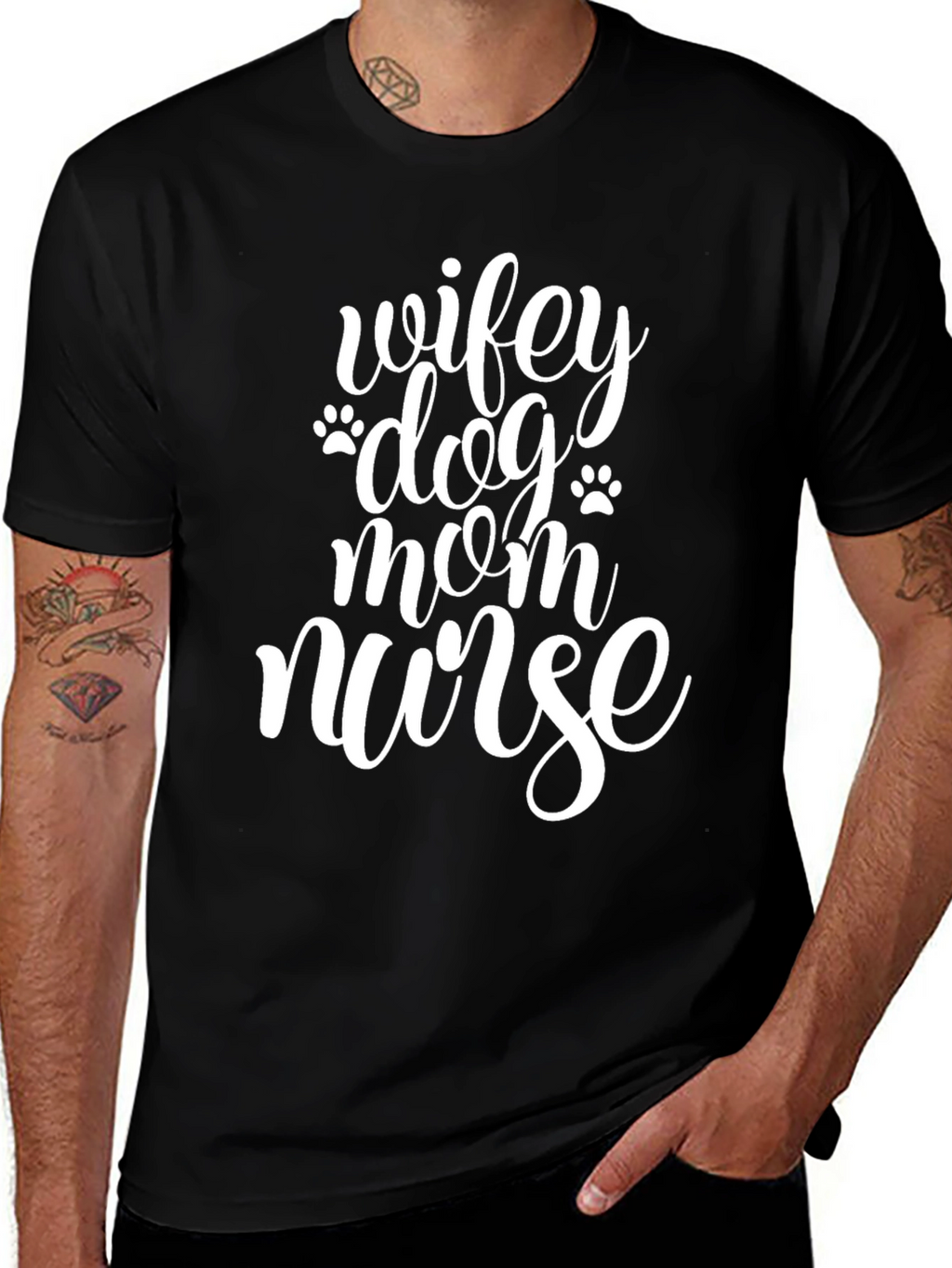 Wifey Dog Mom Nurse T-Shirt