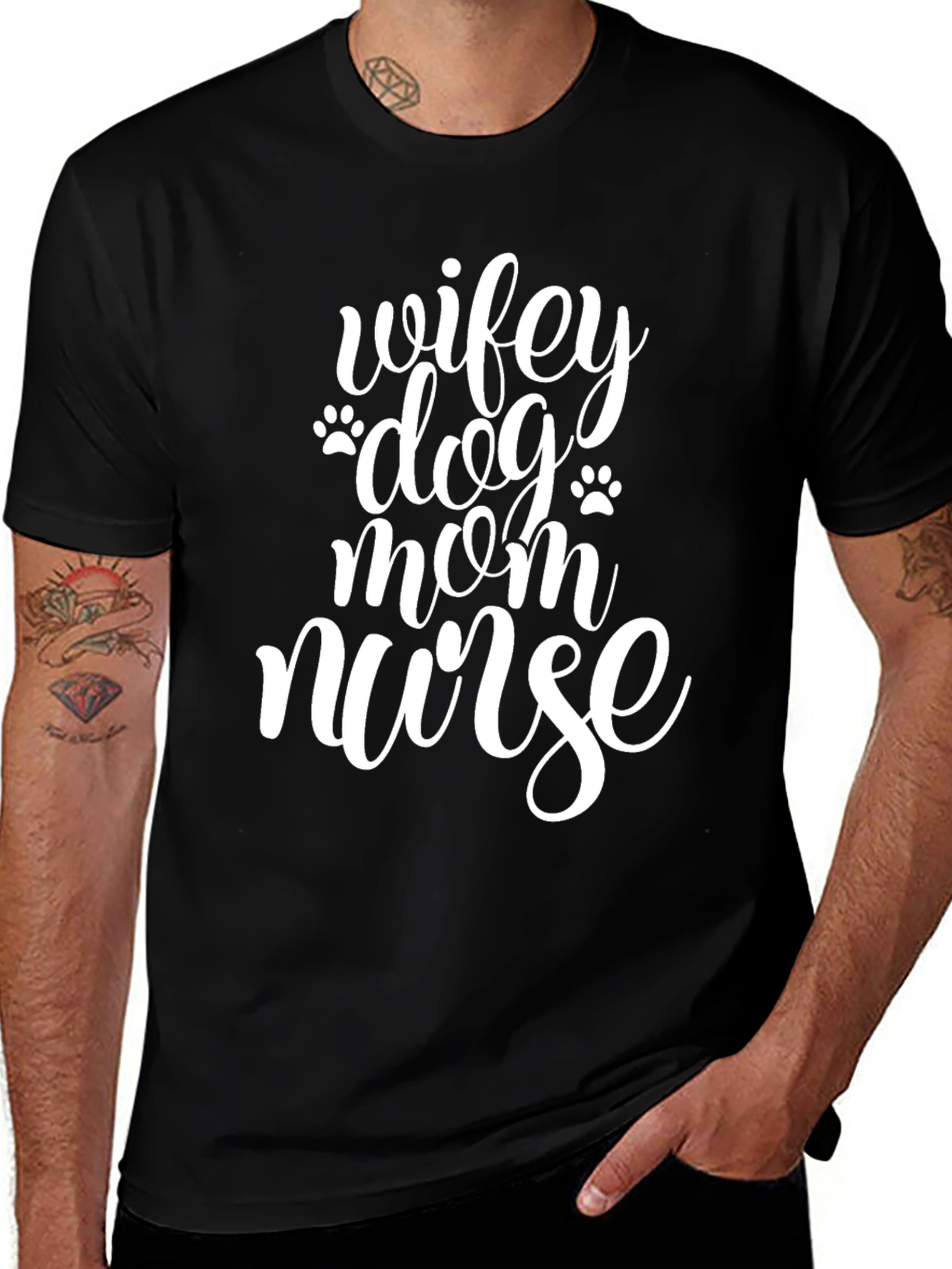 Wifey Dog Mom Nurse T-Shirt