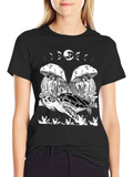 Turtle & Moon Phases Graphic Tee