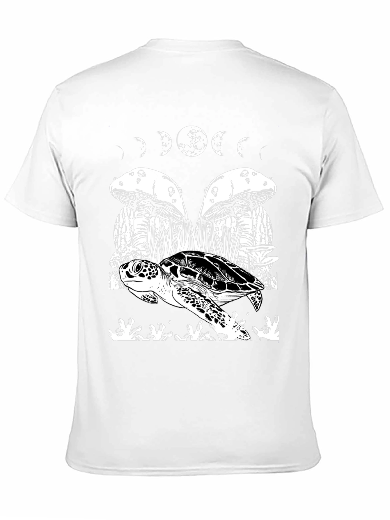 Turtle & Moon Phases Graphic Tee