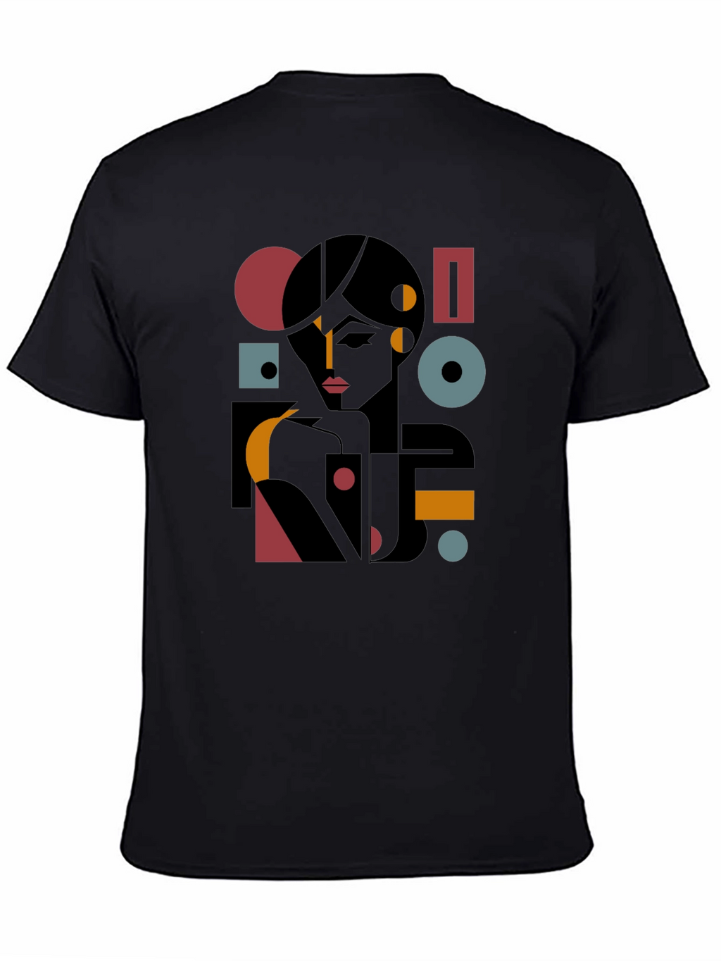 Abstract Geometric Woman Graphic Tee