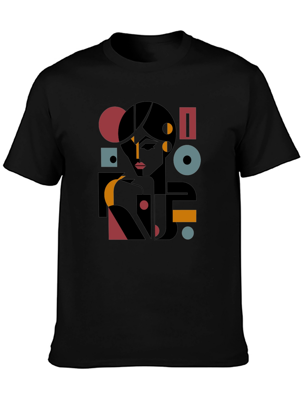 Abstract Geometric Woman Graphic Tee