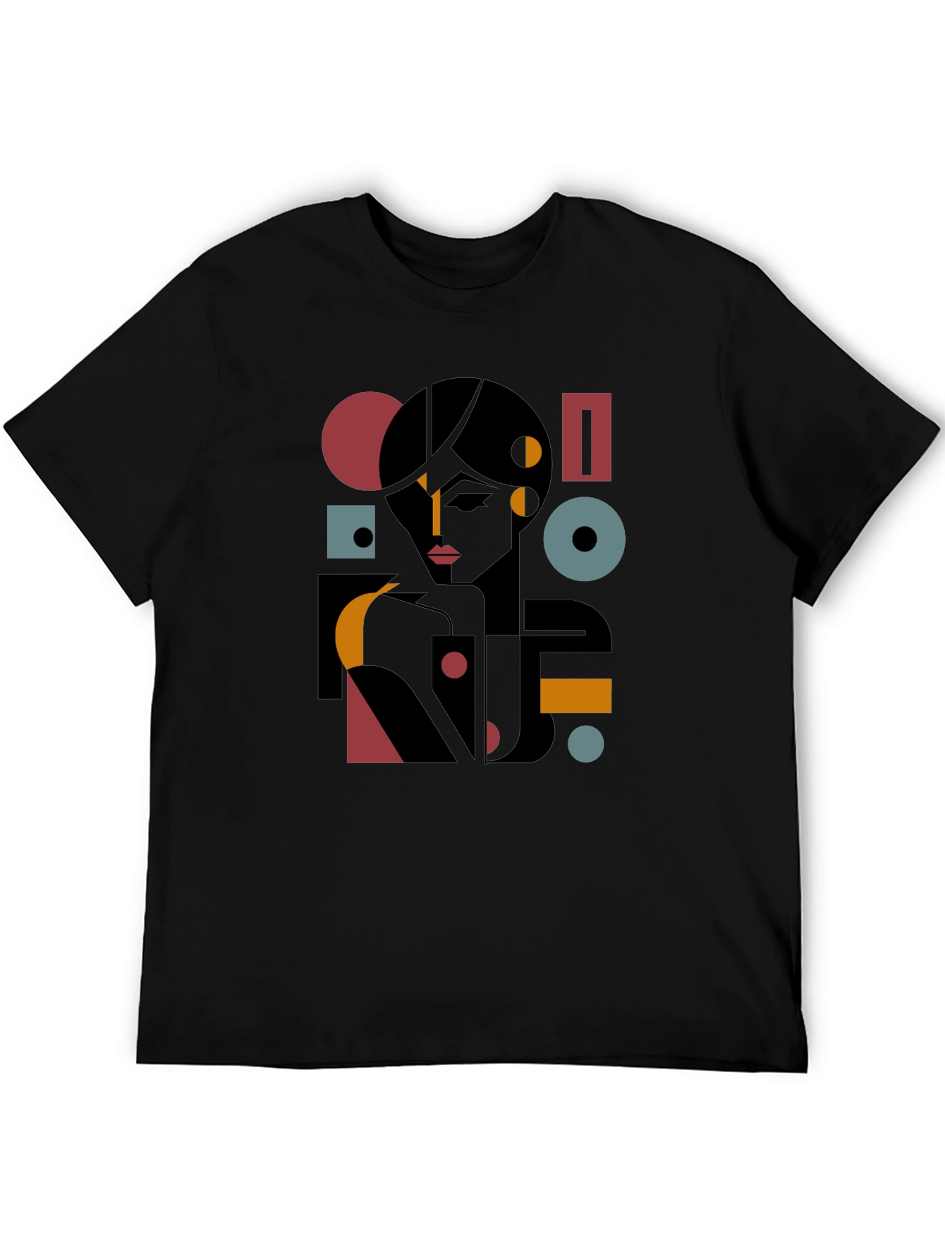 Abstract Geometric Woman Graphic Tee