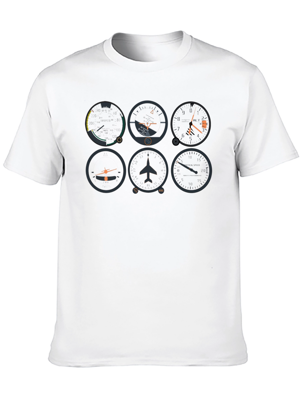 Pilot Instrument Panel Graphic Tee - Black