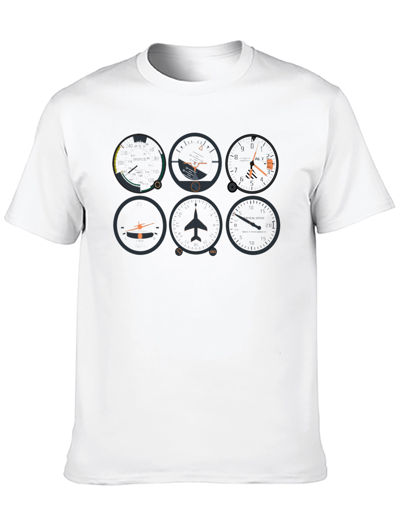 Pilot Instrument Panel Graphic Tee - Black