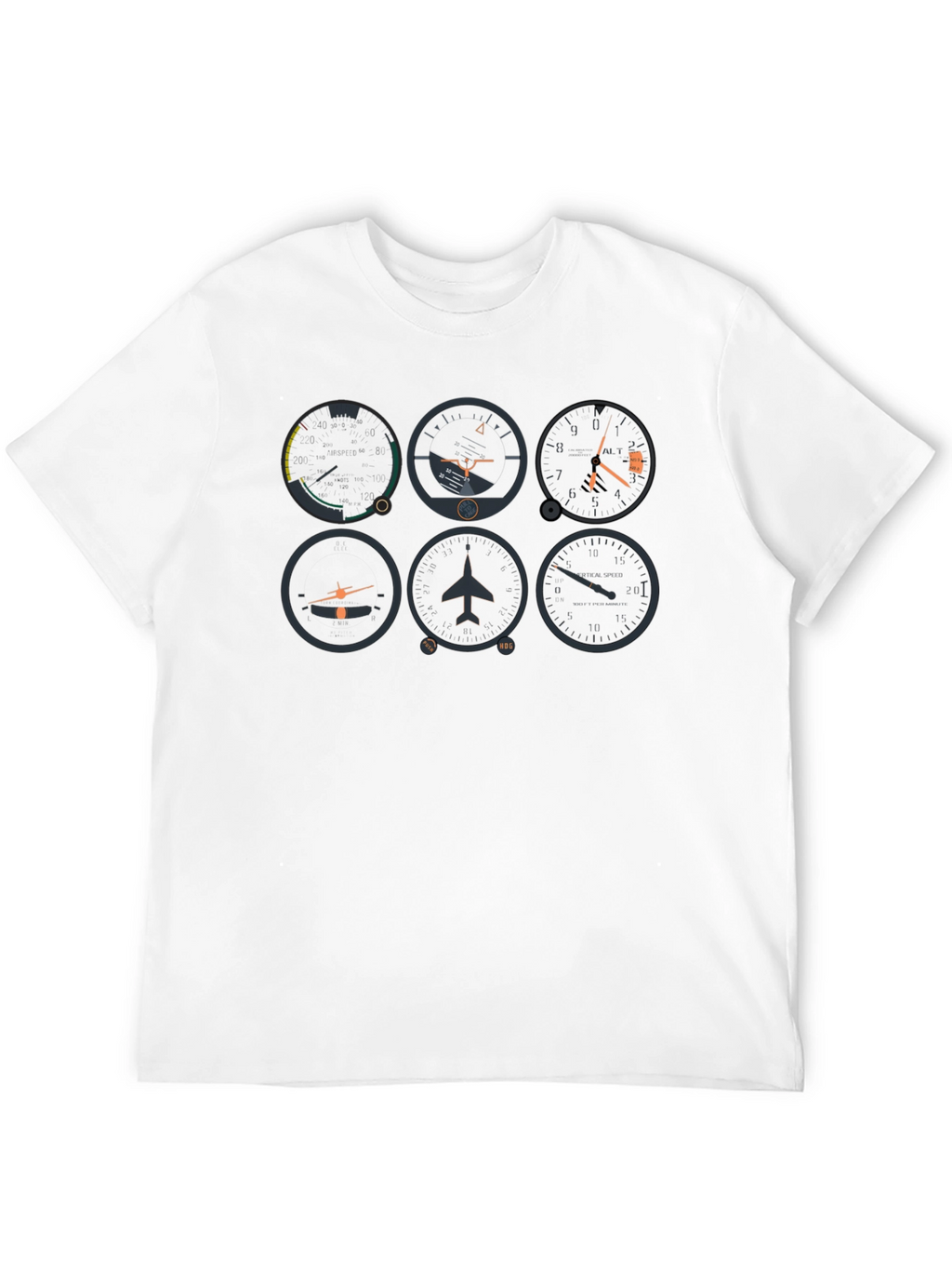 Pilot Instrument Panel Graphic Tee - Black