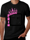 Princess Laser Engraver Black Graphic Tee