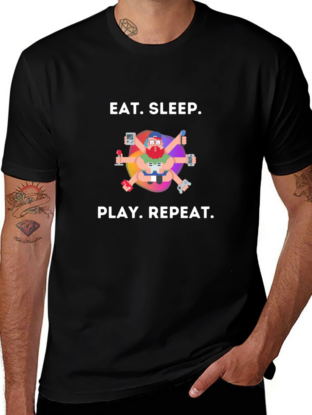 Eat Sleep Play Repeat Gaming T-Shirt