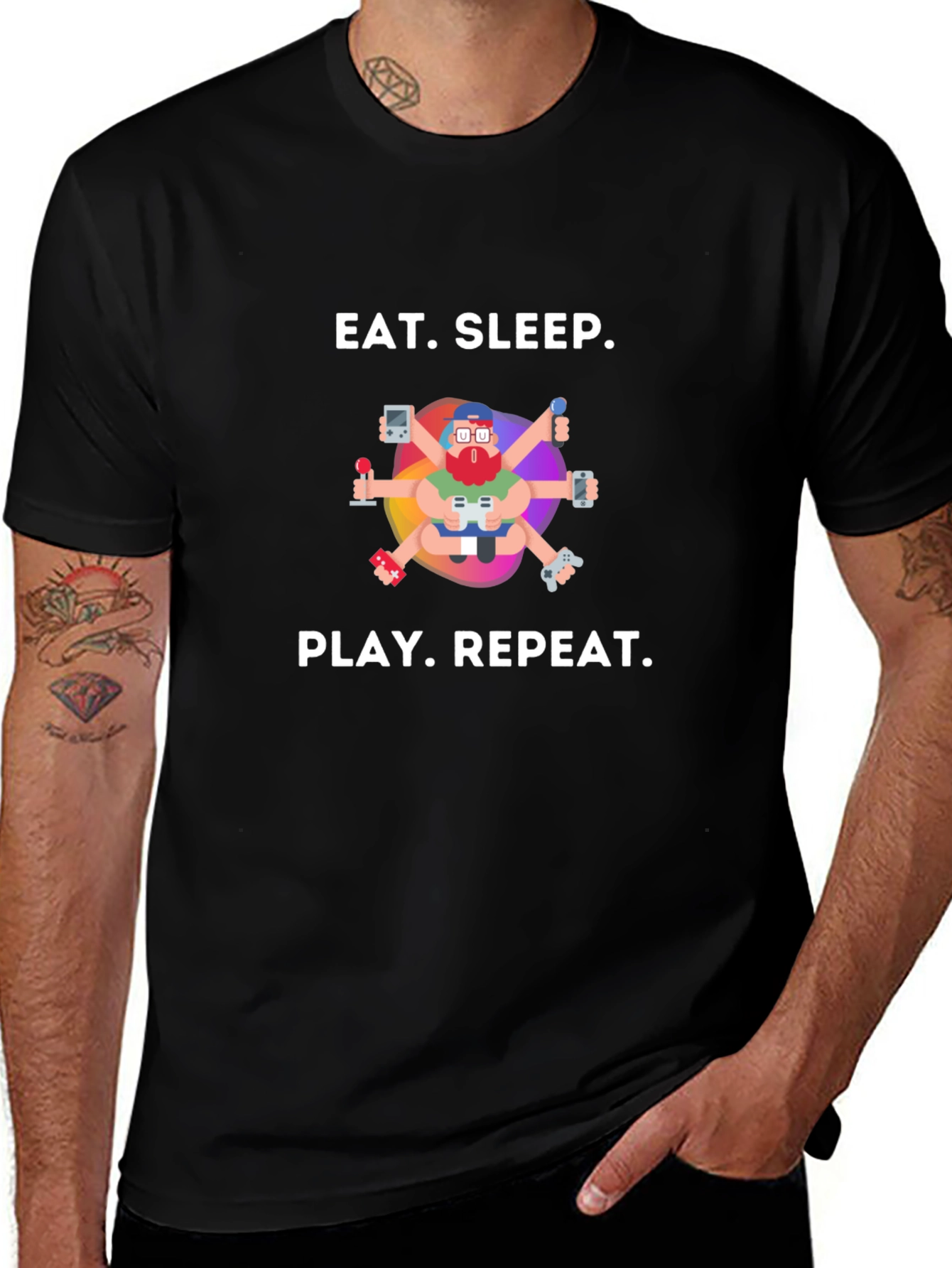 Eat Sleep Play Repeat Gaming T-Shirt