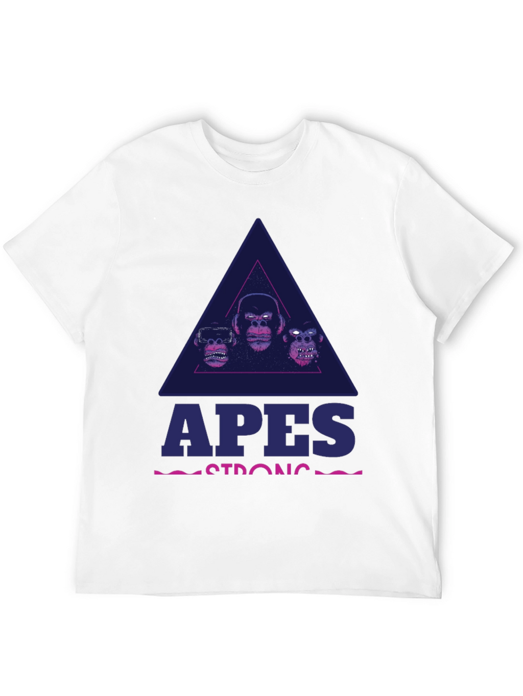 Apes Strong Black Graphic T-Shirt