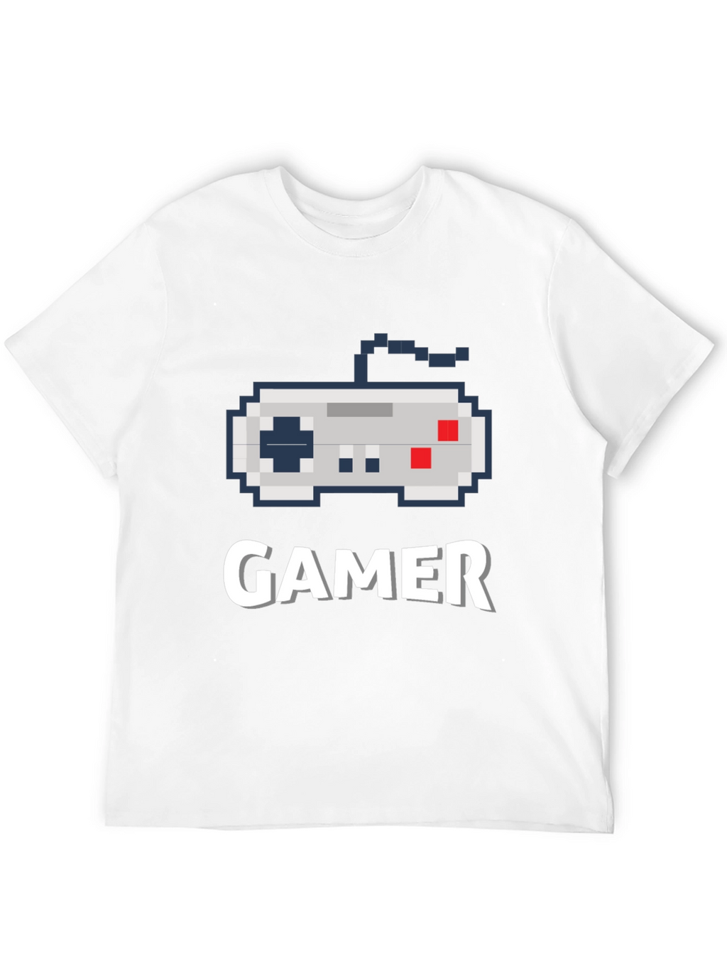 Gamer Pixel Art Black T-Shirt
