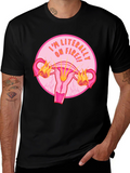 Im Literally On Fire Uterus Graphic Tee