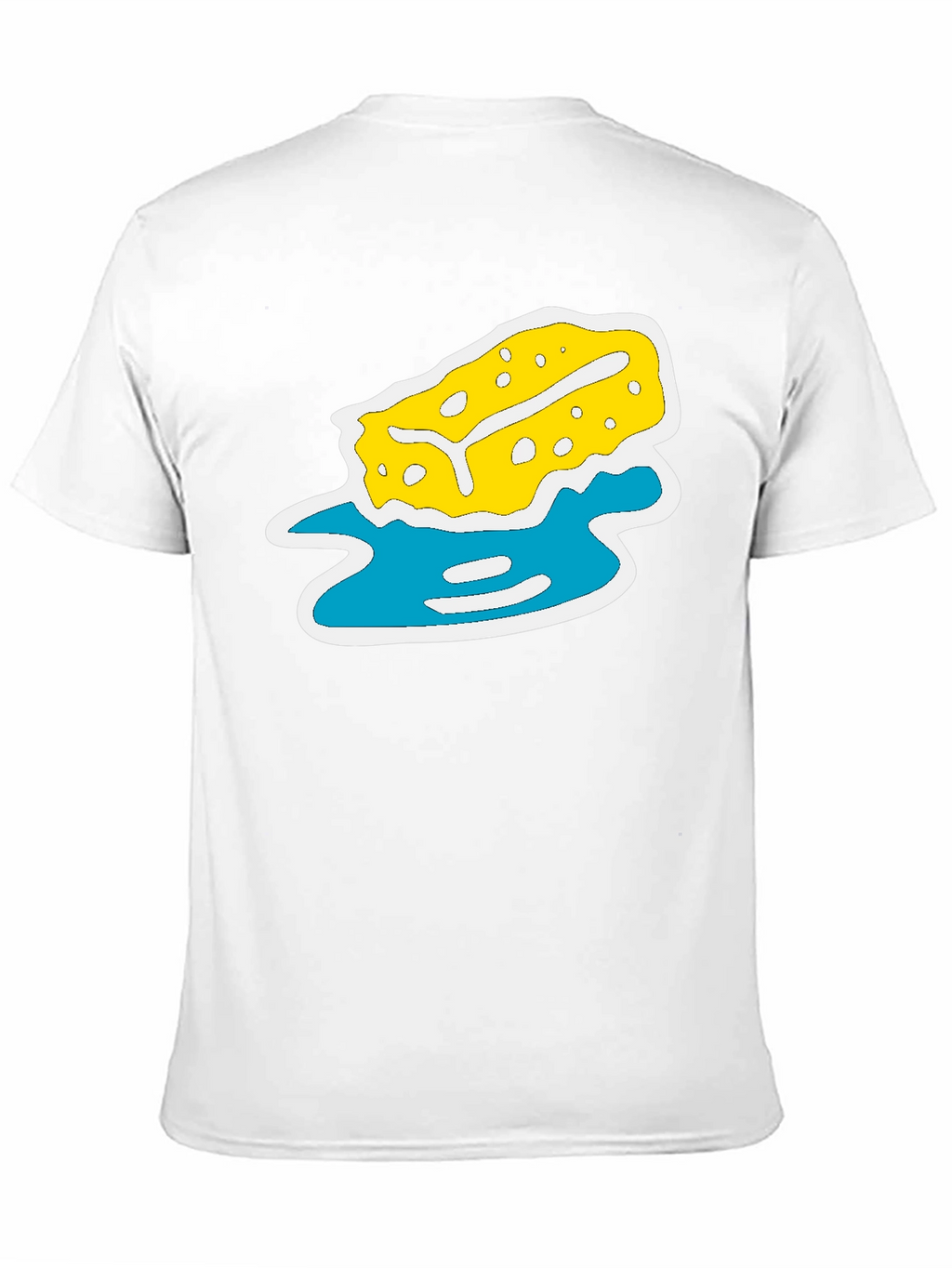 Black T-Shirt with Sponge Design