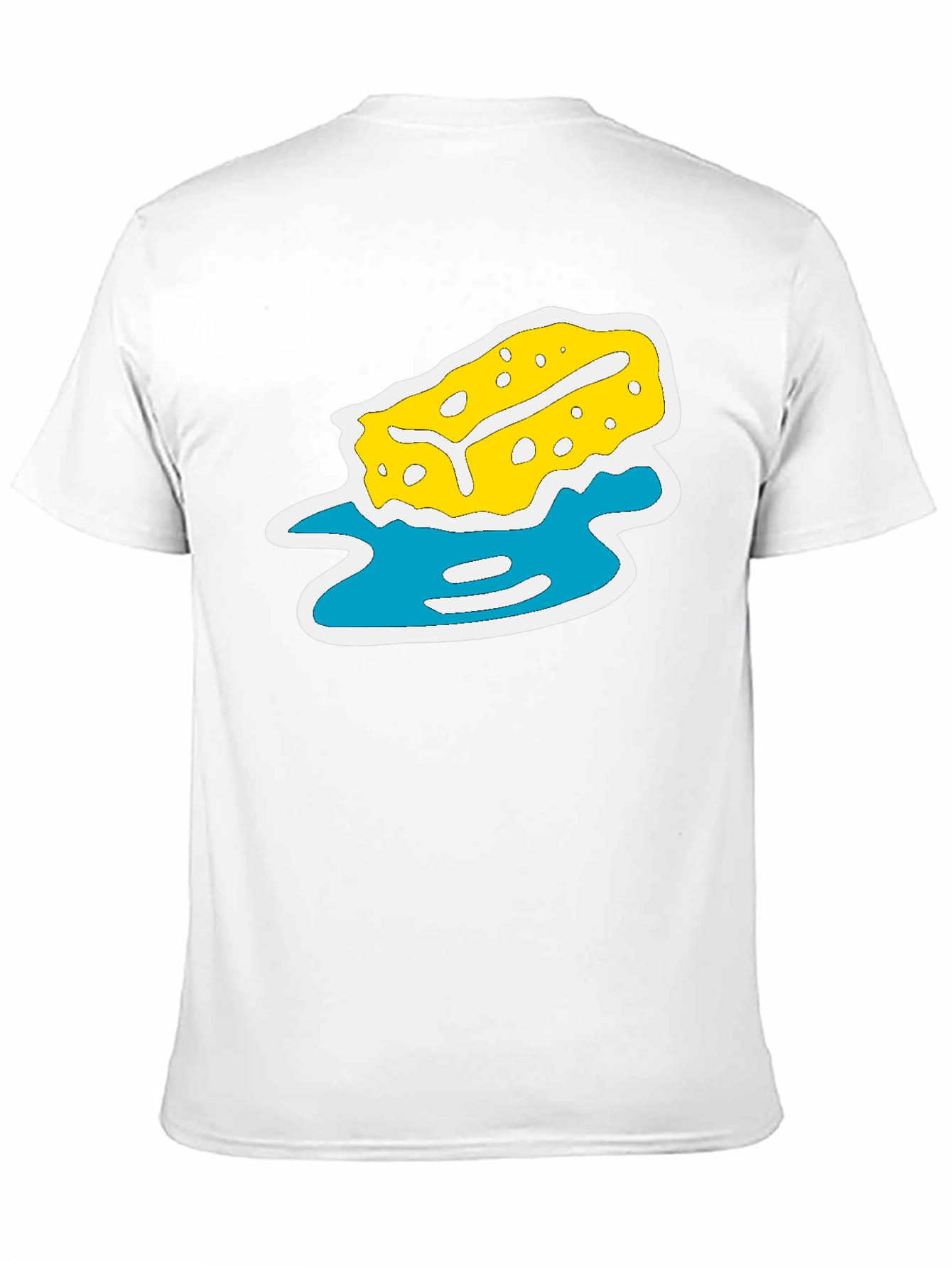 Black T-Shirt with Sponge Design