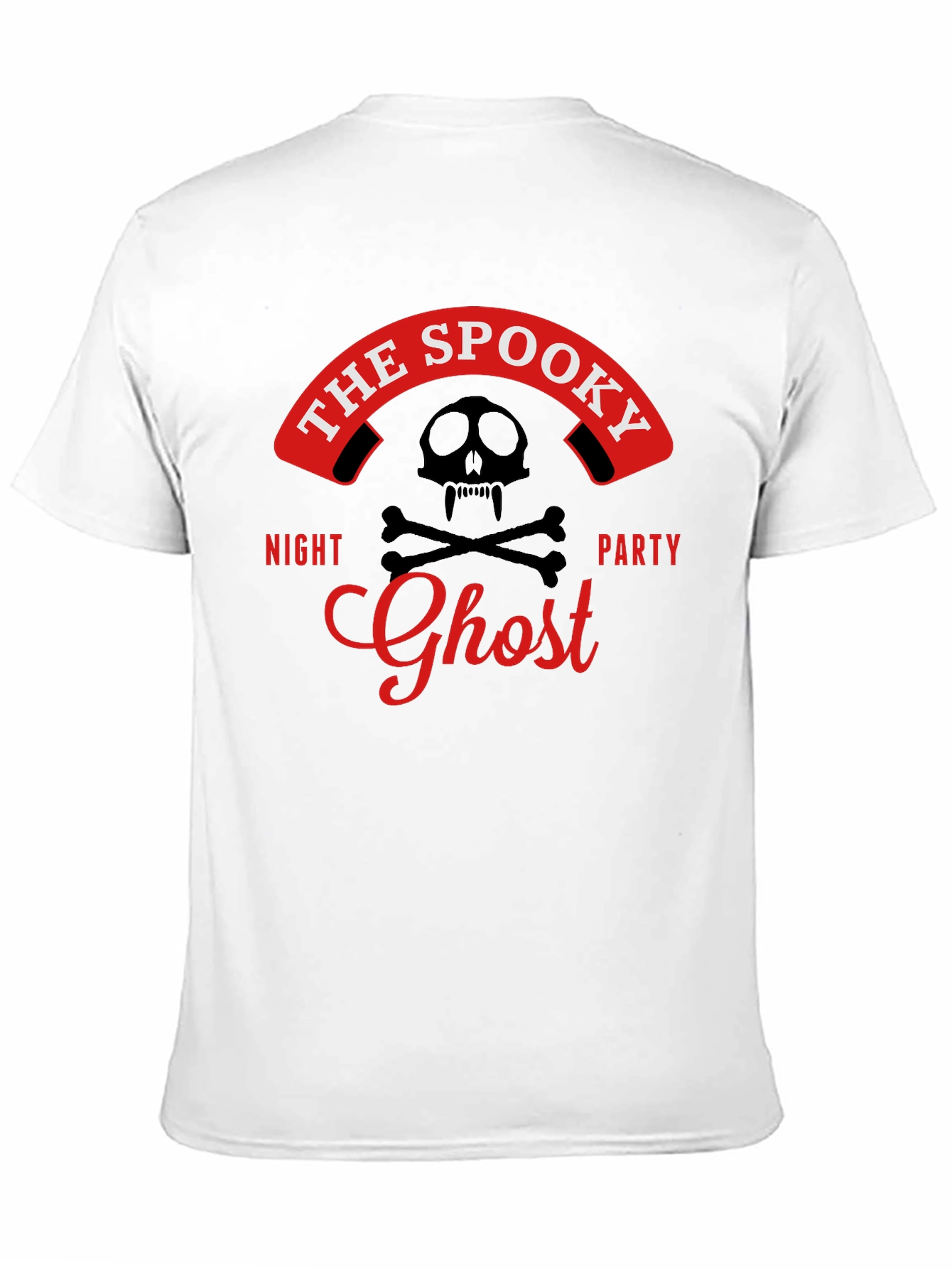 Spooky Ghost Night Party T-Shirt - Skull & Bones