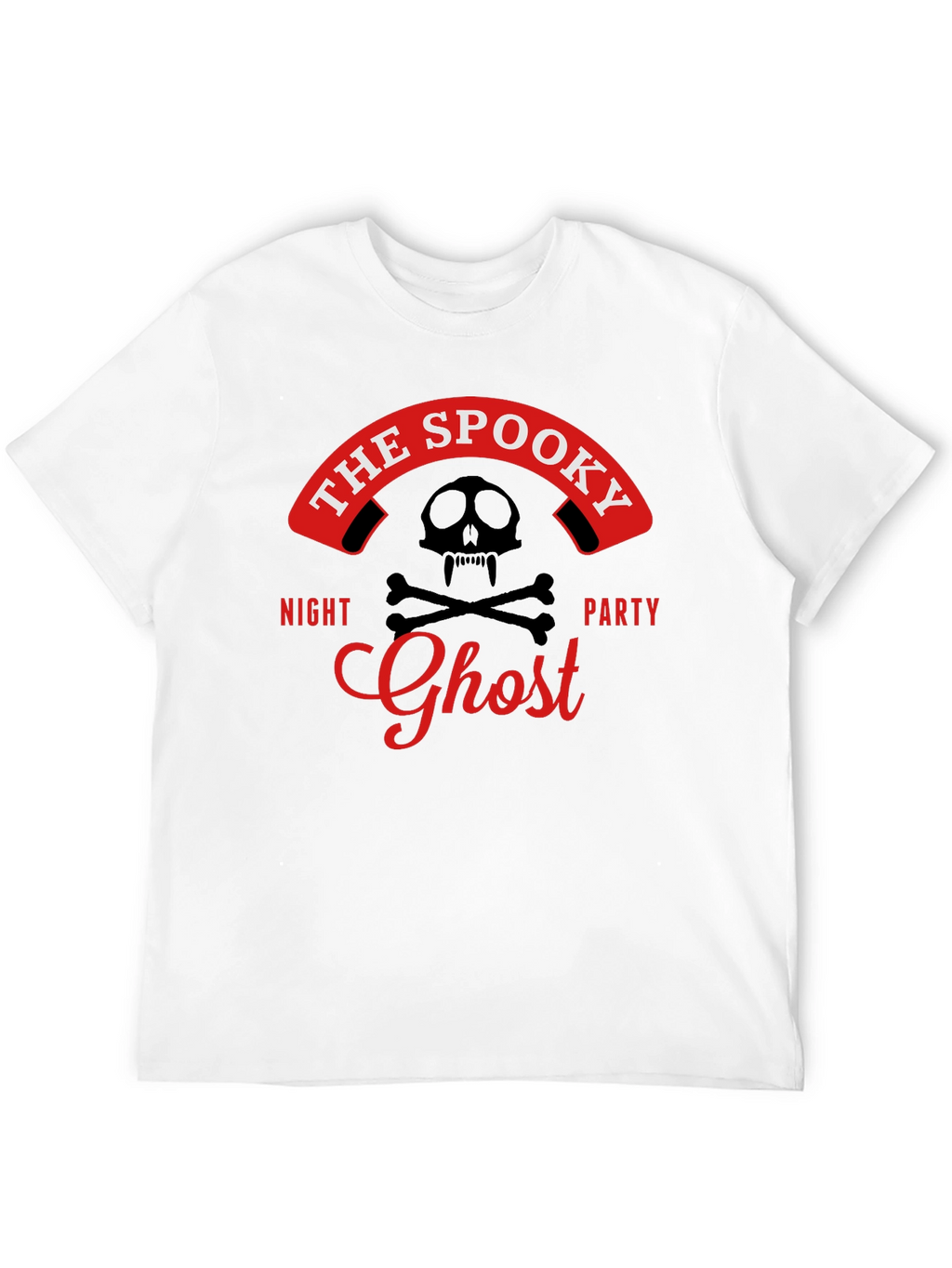 Spooky Ghost Night Party T-Shirt - Skull & Bones