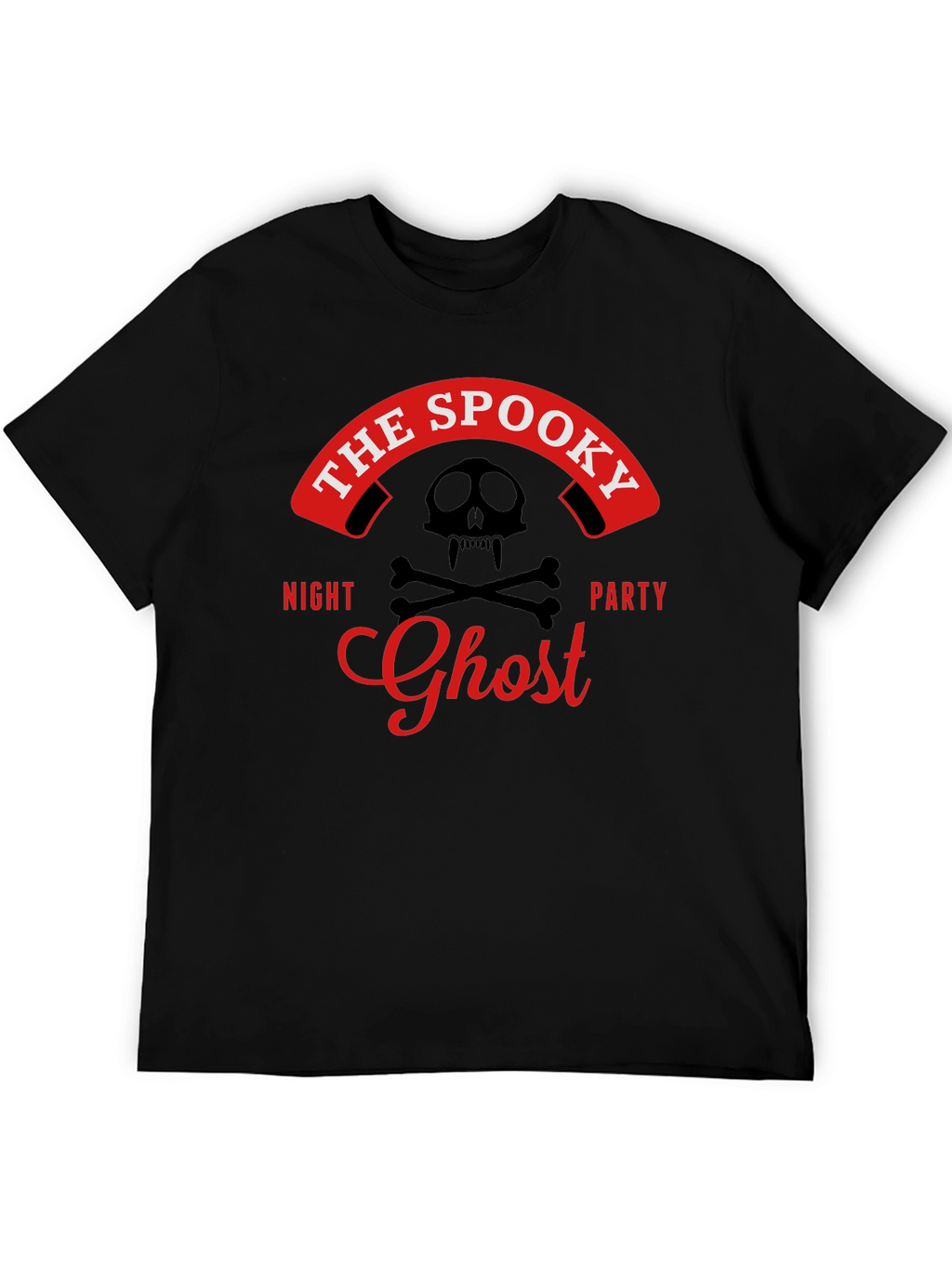 Spooky Ghost Night Party T-Shirt - Skull & Bones
