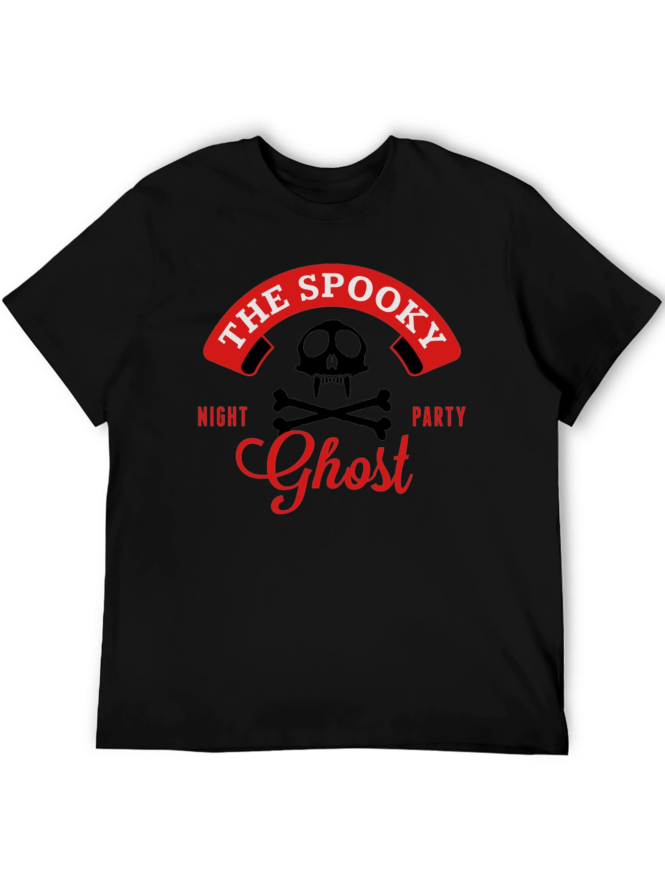 Spooky Ghost Night Party T-Shirt - Skull & Bones