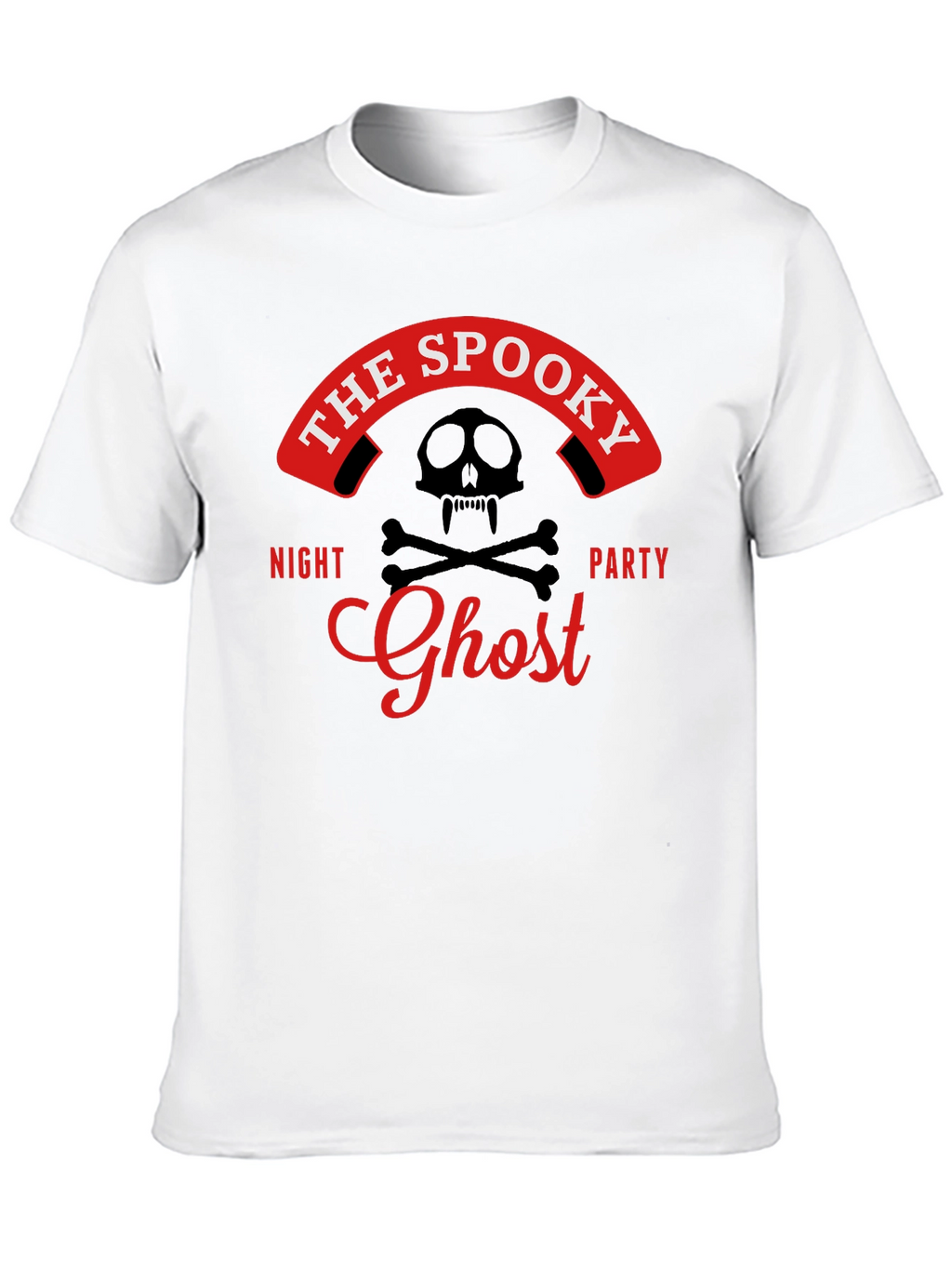 Spooky Ghost Night Party T-Shirt - Skull & Bones
