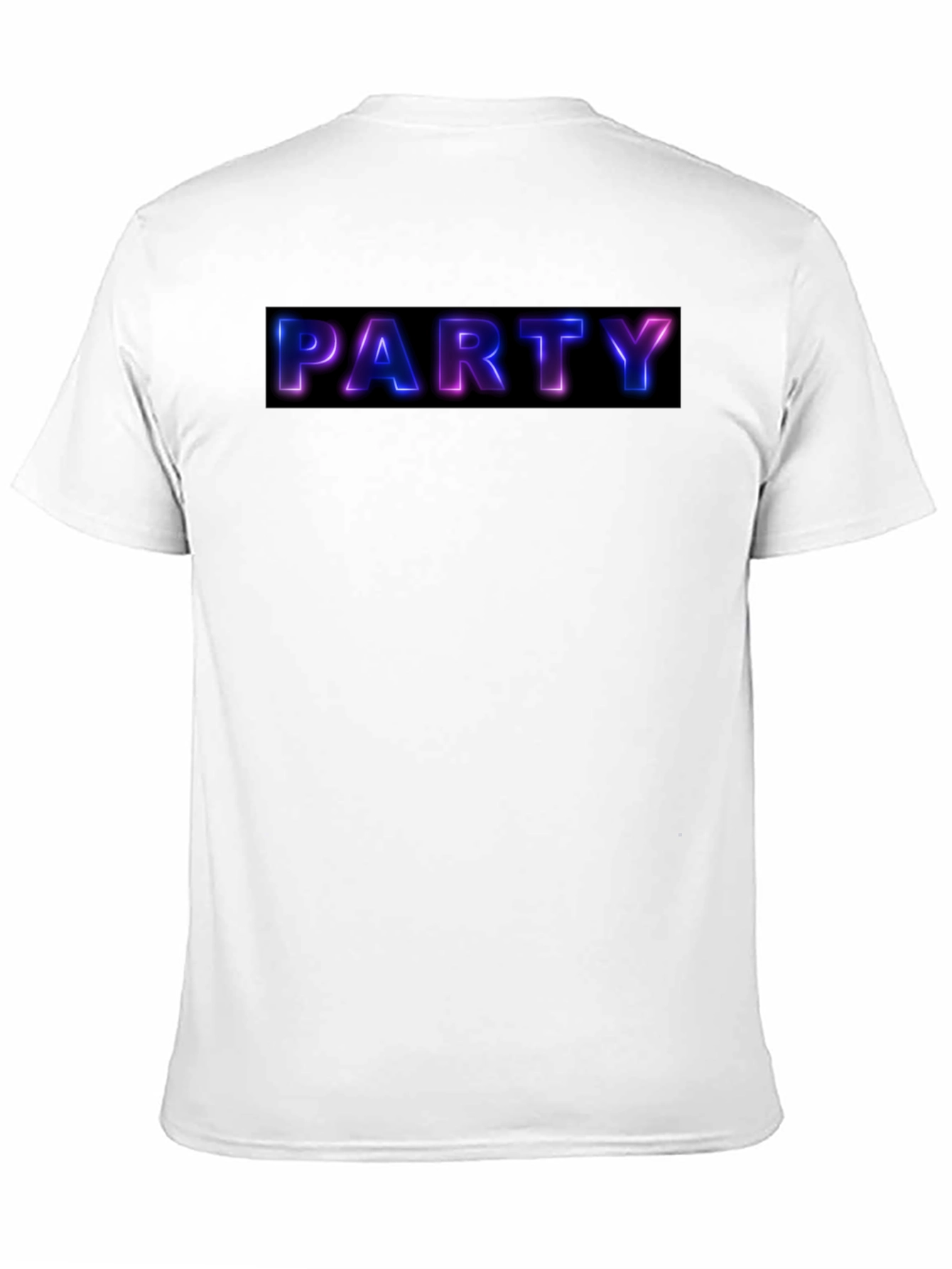 Party Neon Graphic Black T-Shirt