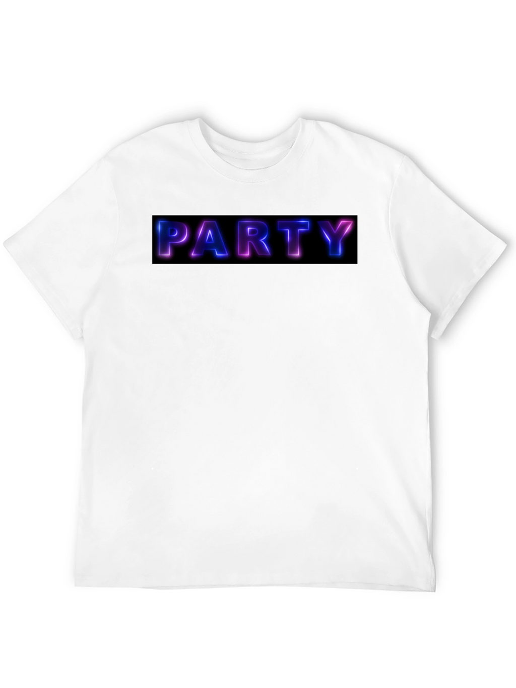 Party Neon Graphic Black T-Shirt