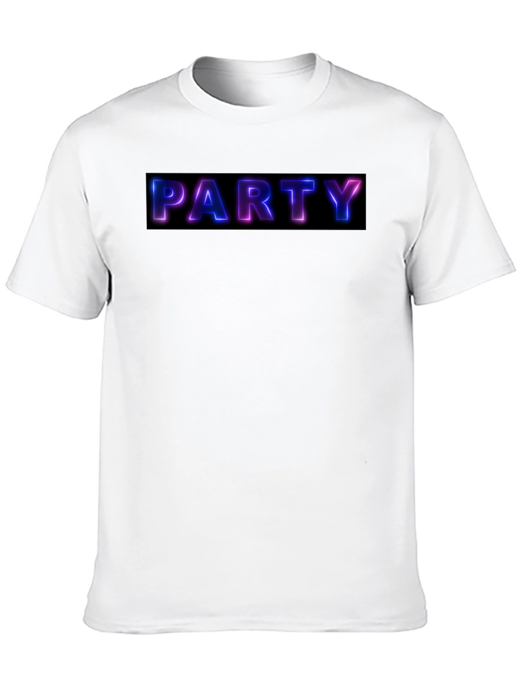 Party Neon Graphic Black T-Shirt