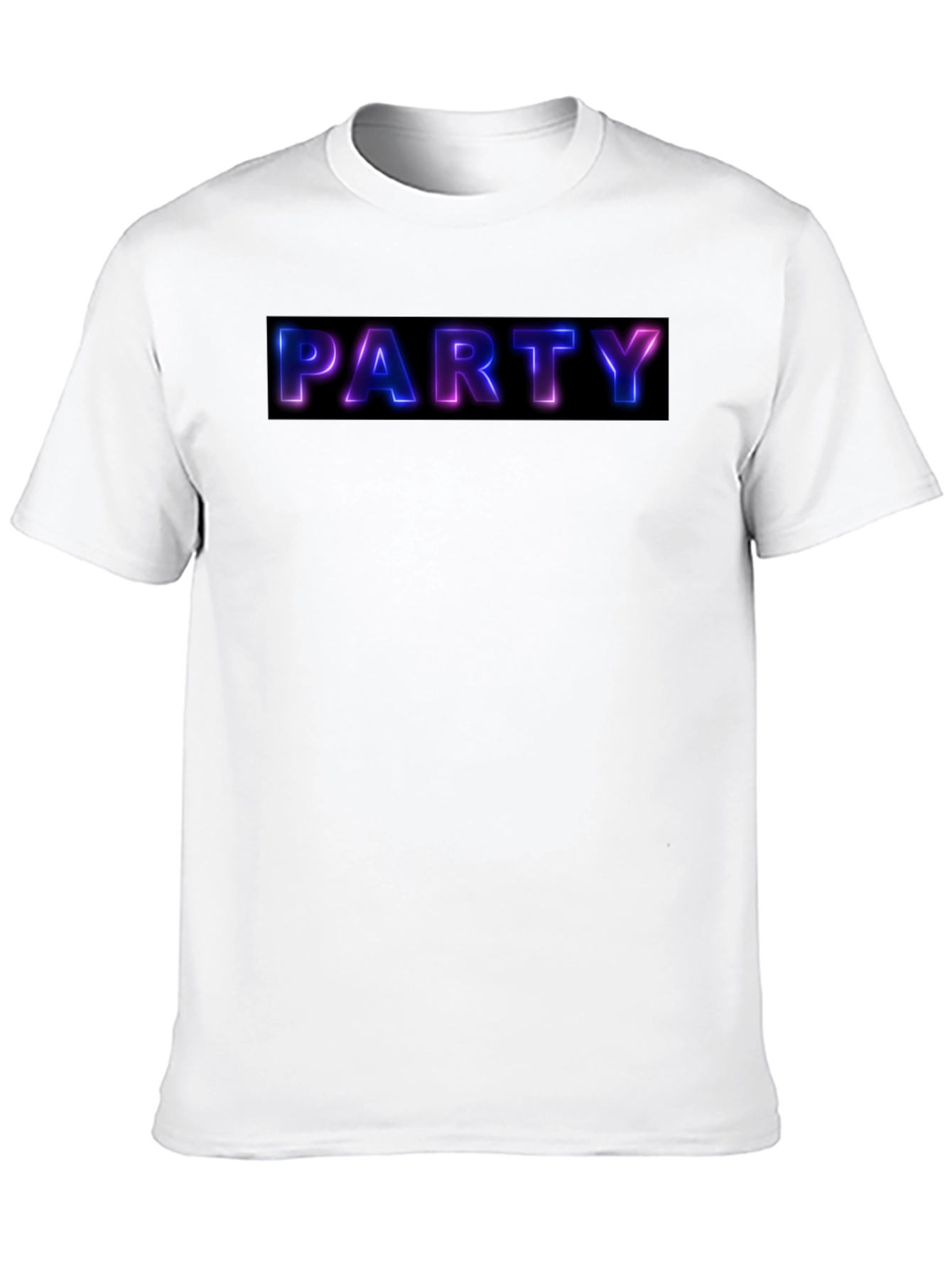 Party Neon Graphic Black T-Shirt