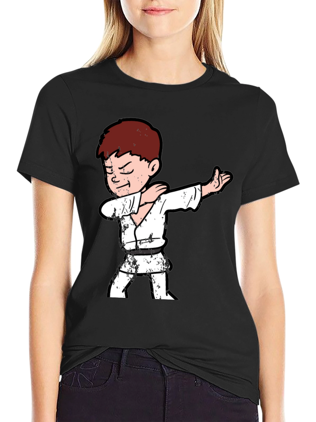 Karate Kid Dab T-Shirt - Black Cotton Tee