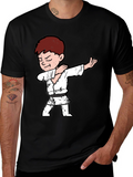 Karate Kid Dab T-Shirt - Black Cotton Tee