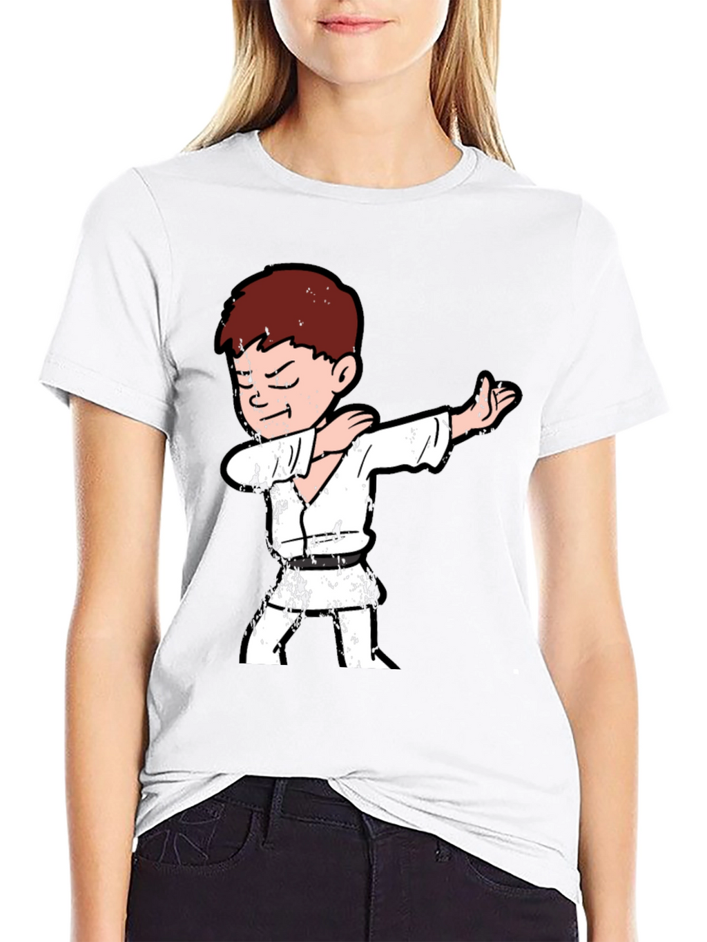 Karate Kid Dab T-Shirt - Black Cotton Tee