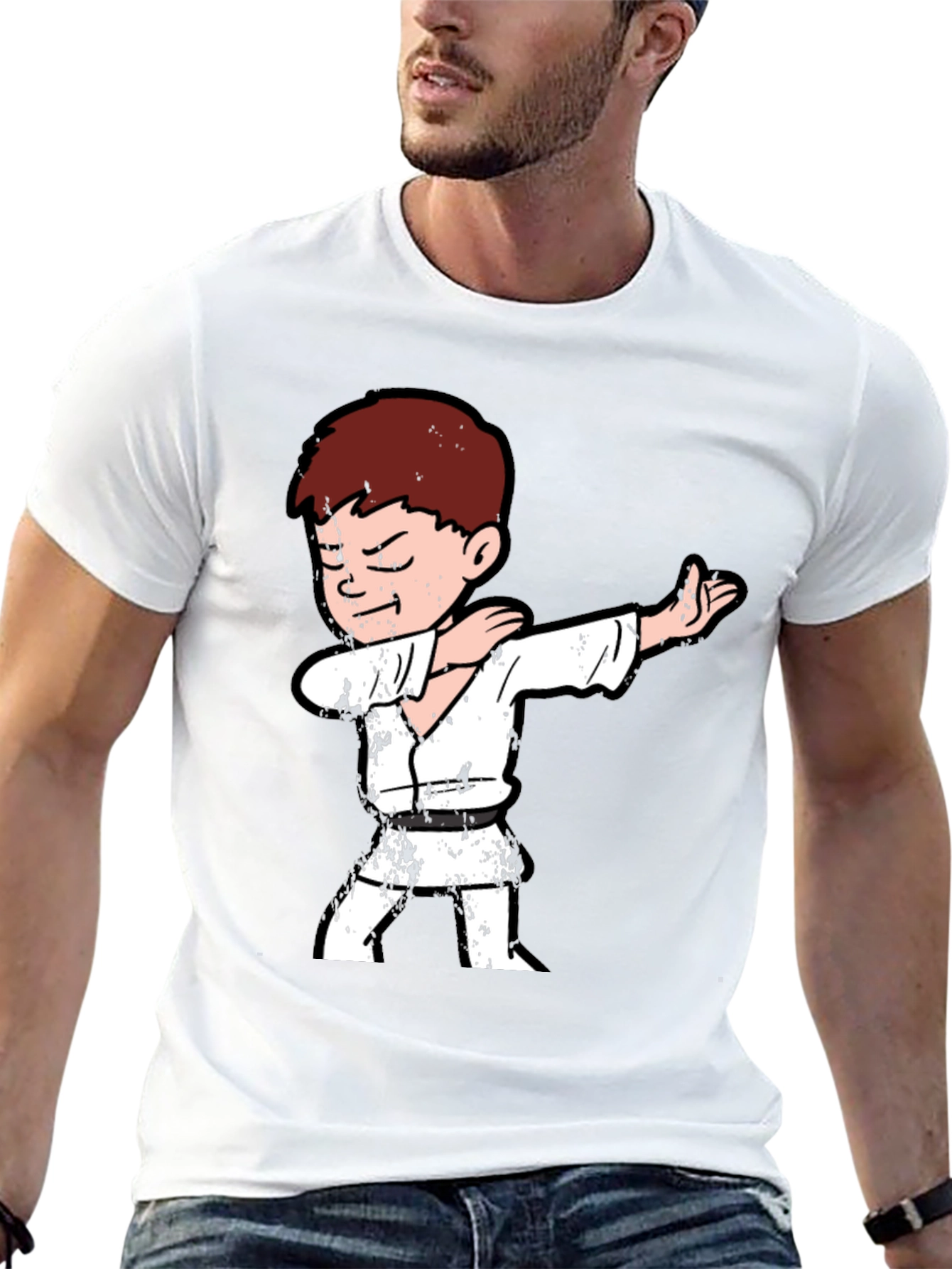 Karate Kid Dab T-Shirt - Black Cotton Tee