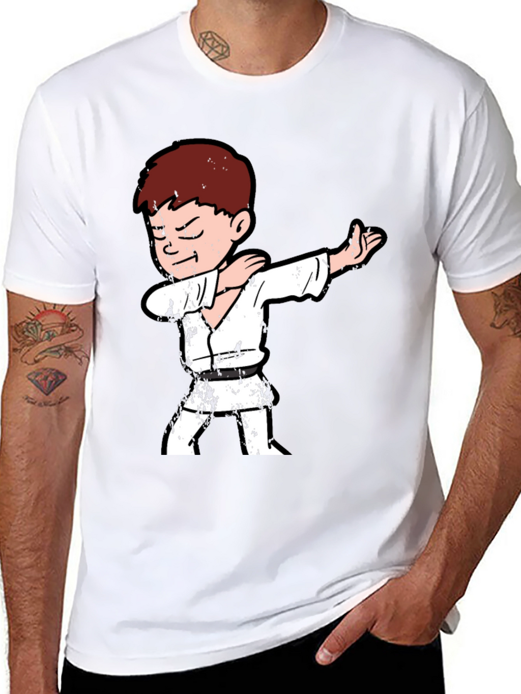 Karate Kid Dab T-Shirt - Black Cotton Tee