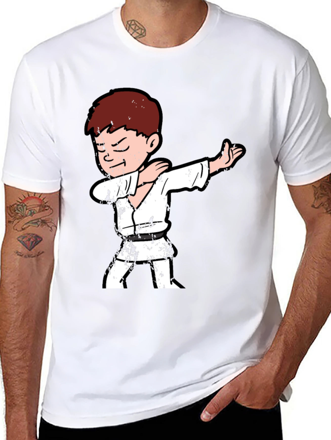 Karate Kid Dab T-Shirt - Black Cotton Tee