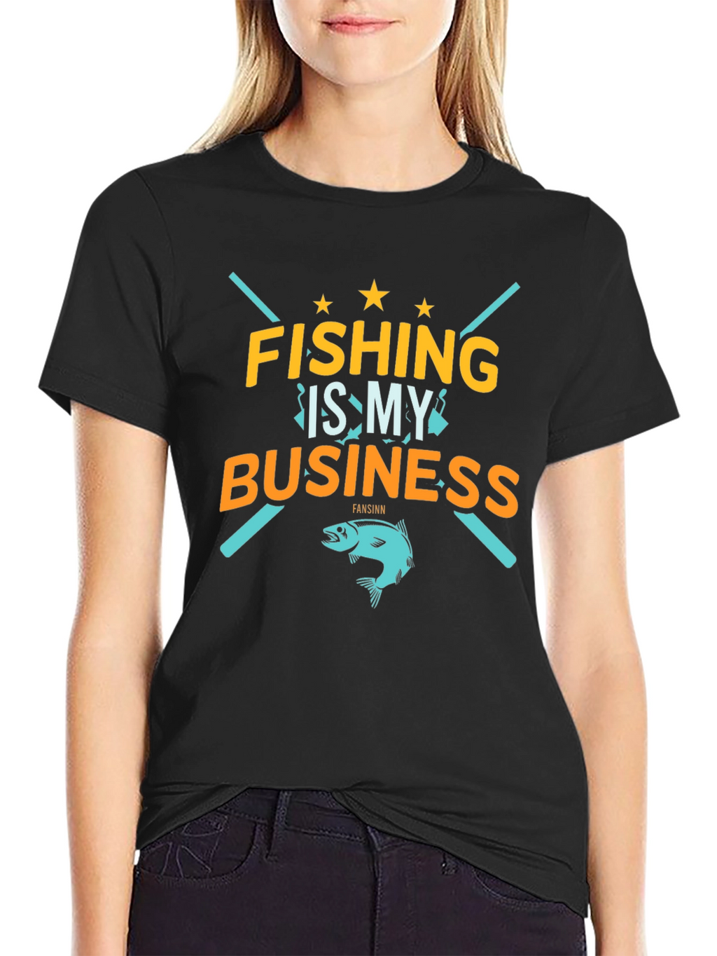 Fishing Is My Business Graphic T-Shirt