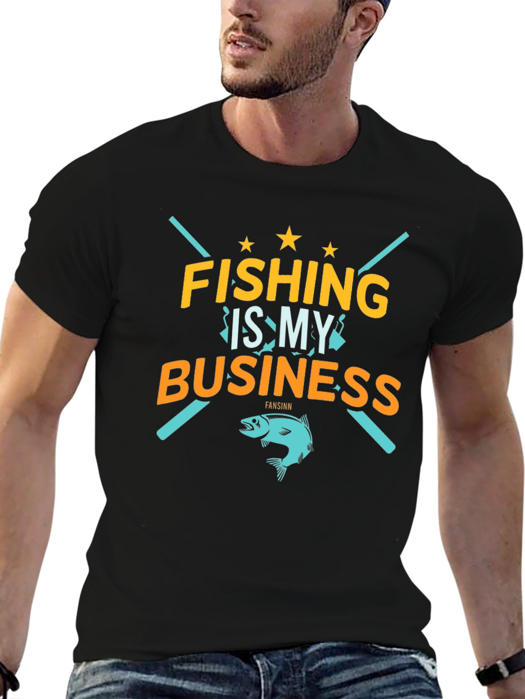 Fishing Is My Business Graphic T-Shirt