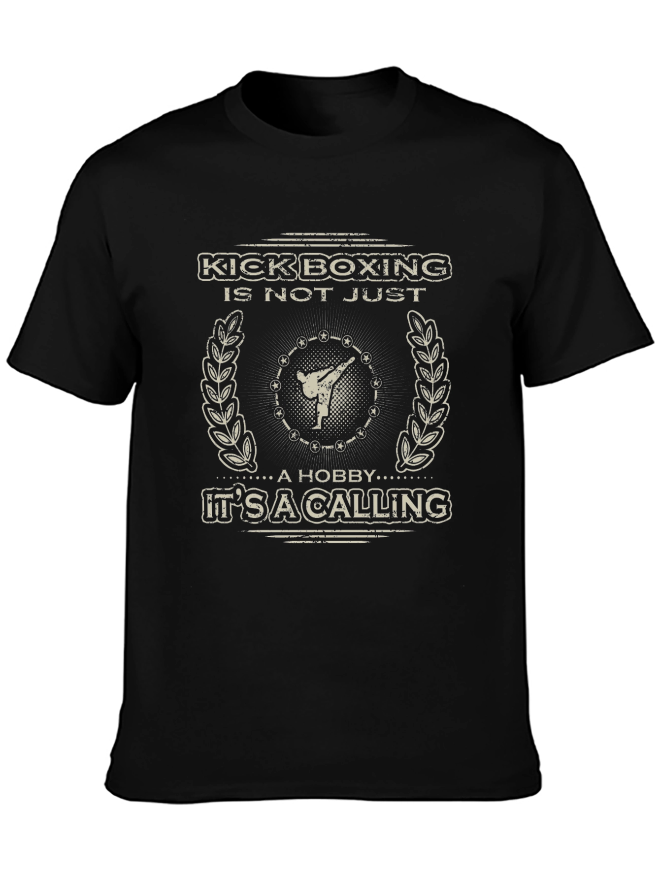 Kickboxing Is A Calling Black T-Shirt